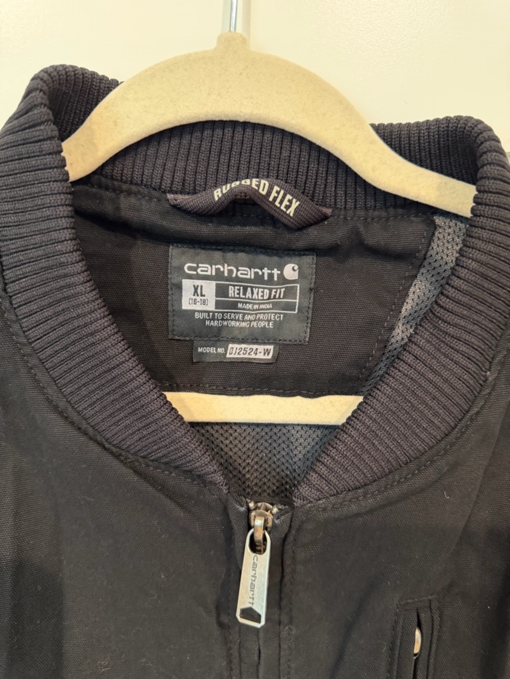 Carhartt Black Rugged-Flex Relaxed Fit Zip Jacket - Picture 2 of 9